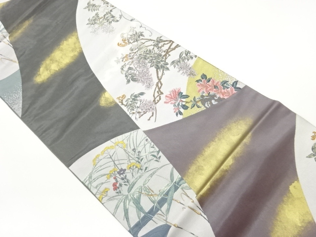 JAPANESE FUKURO OBI / FLOWERS